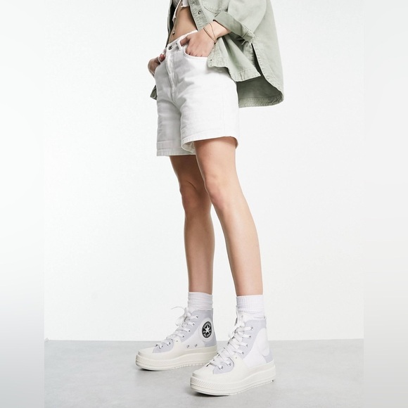 Converse Chuck Taylor All Star Construct Hi Trainers | Soft Blue/White |NEW/NIB - Picture 7 of 13